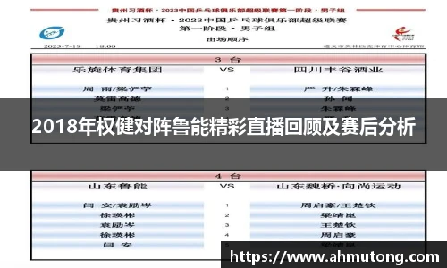 2018年权健对阵鲁能精彩直播回顾及赛后分析